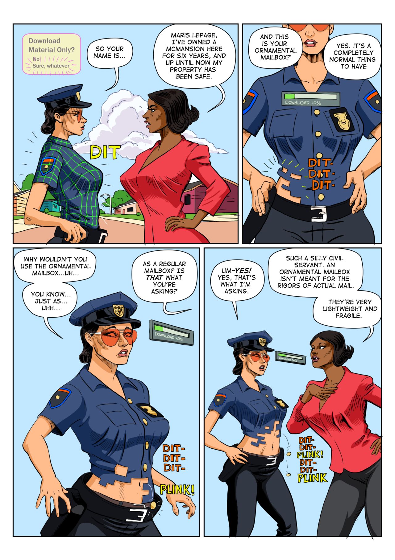Police Officer Boob Porn Comic - Legmuscle] Police Investigation! comic porn | HD Porn Comics